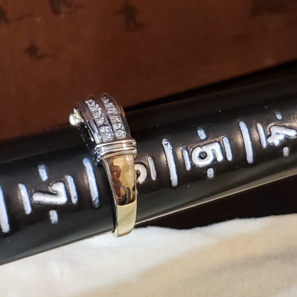 Nice! Solid 10kt Y/Wt Gold & Natural Diamonds - Picture 7 of 8